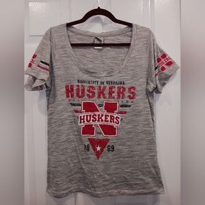 Nebraska Gray Huskers Women's Top XL